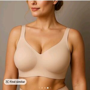 Seamless Beige Wireless Bra